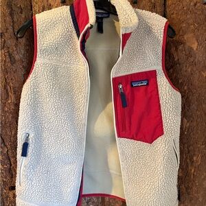 Patagonia retro fleece cream vest size small women’s